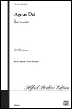 Agnus Dei SATB choral sheet music cover Thumbnail